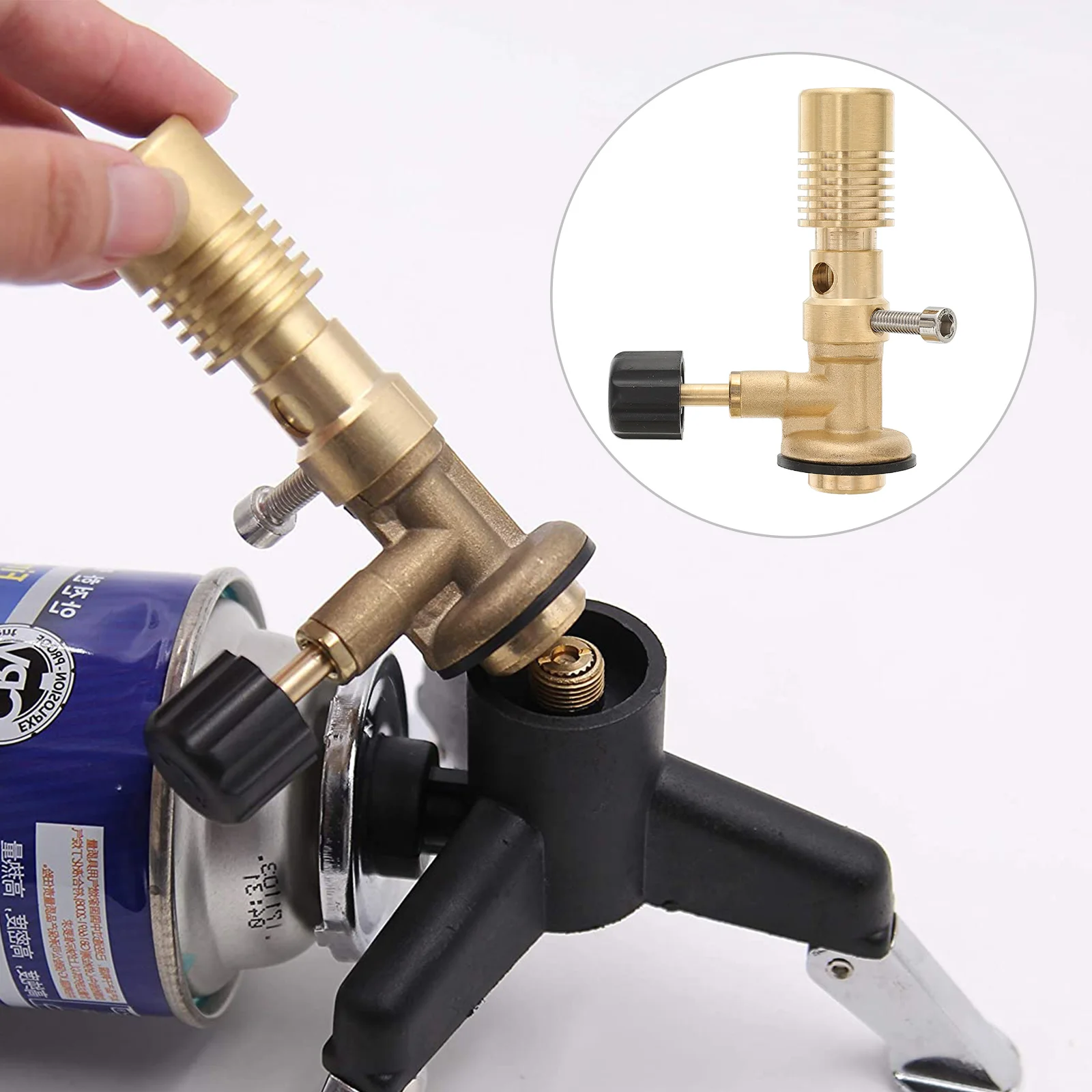Accessori per griglia per attrezzi per Barbecue all'aperto riscaldamento torcia Bunsen bruciatore campeggio ottone