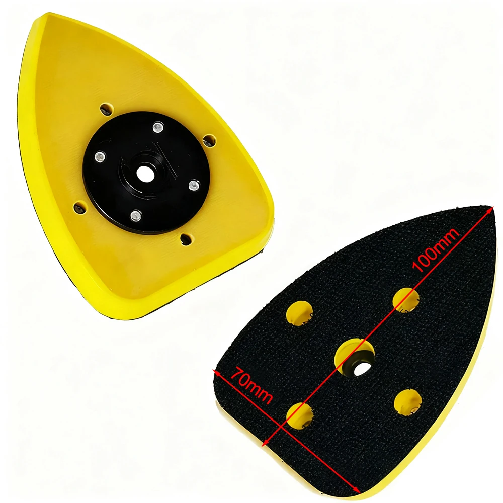 1 Buah Pelat Penyangga Cakram Pengamplas Segitiga 70X100Mm untuk Pengamplasan Kayu Logam Plastik