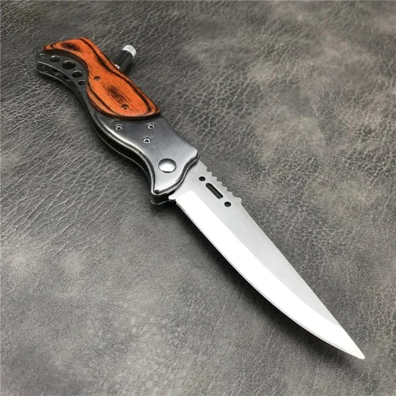 Description Picture 5 of itemFolding Knife AK47 with LED Lights Outdoor Pocket Hunting Survival Knife Tactical Self Defense Utility Tools Combat Knives Gift