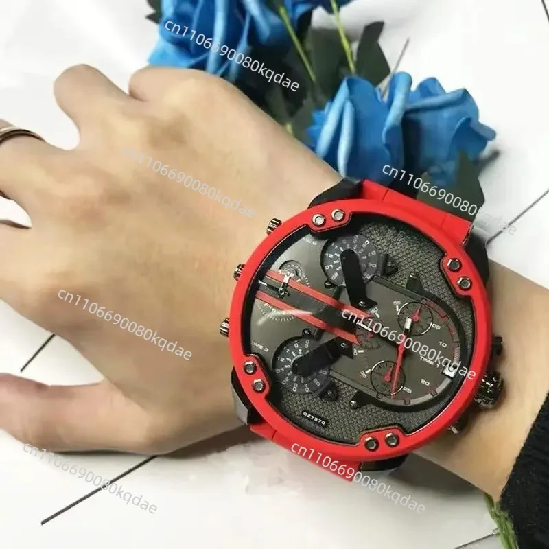 Multifunctional Stainless Steel Wrist Watch, Oversized Dial, Multi‑Movement Design, Unisex Fashion Wrist Accessory