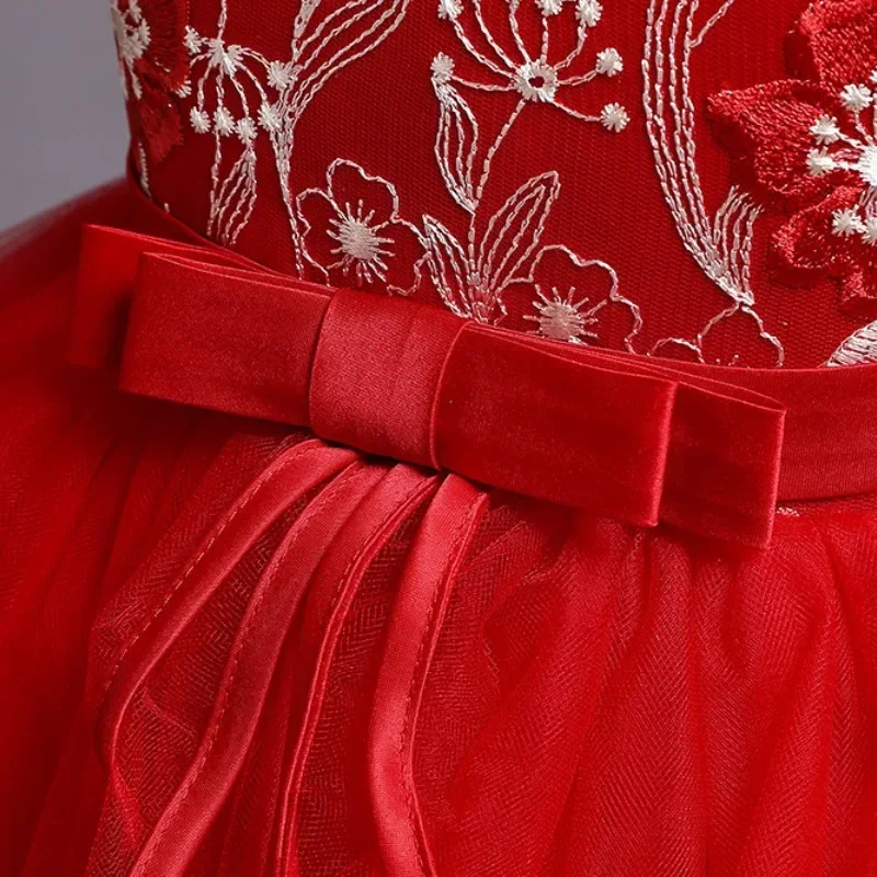 Dziewczęce 3 4 5 7 9 10 lat eleganckie kwiatowe sukienki księżniczki dla dzieci Eid nastolatka różowe wesele suknia wieczorowa ukończenia szkoły