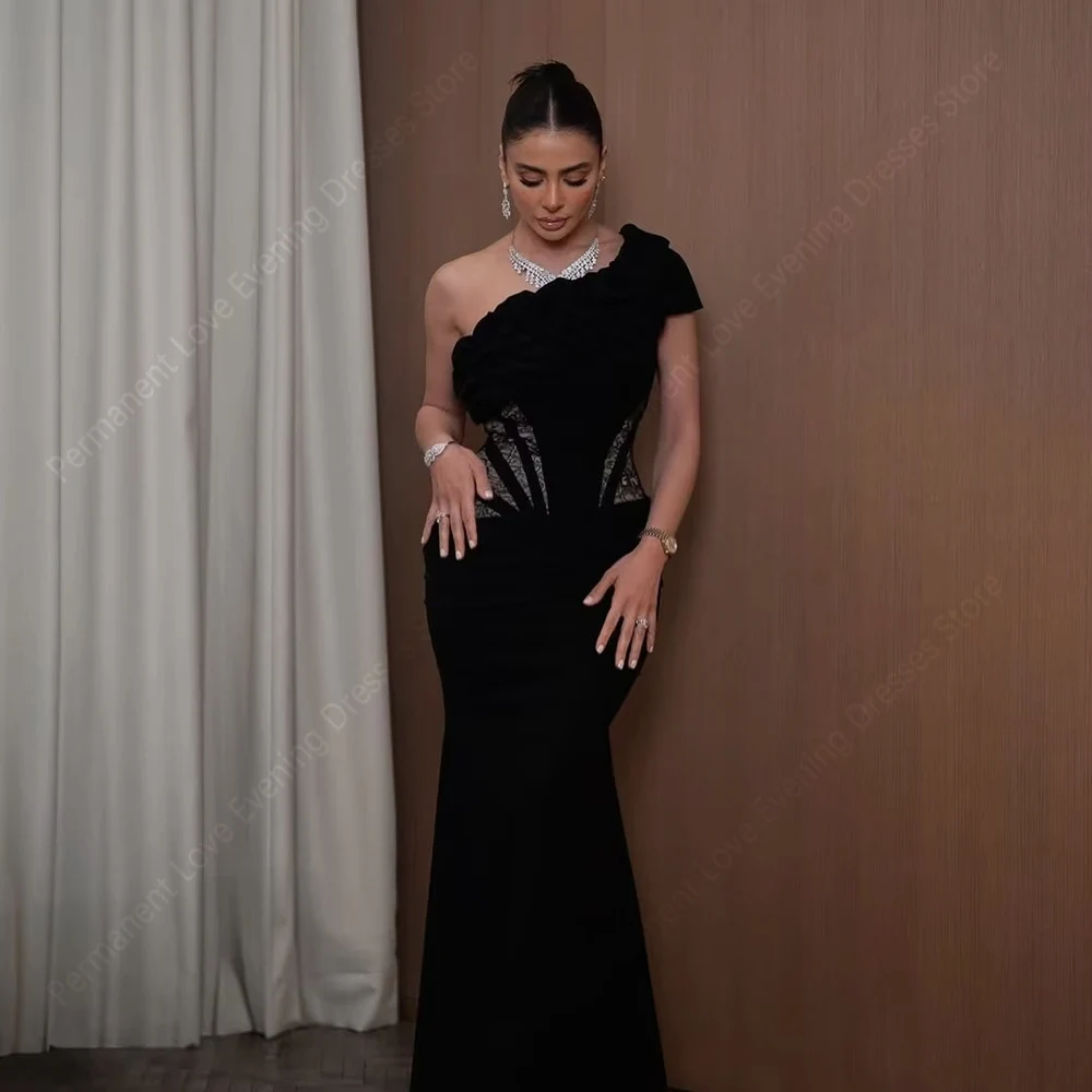 

2026 Элегантное женское вечернее платье русалки на одно плечо без рукавов, платье принцессы для коктейльной вечеринки, Vestido De Noche по индивидуальному заказу