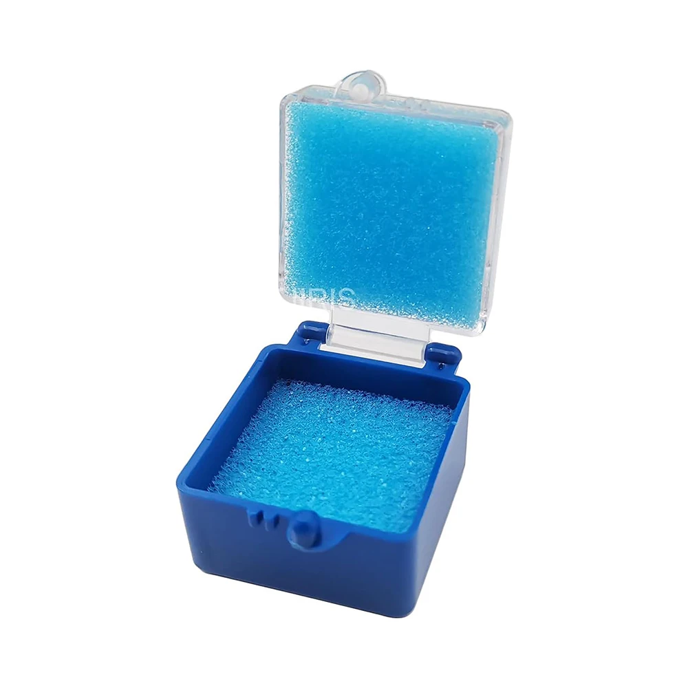 

50 Pcs Dental Plastic Tooth Box with Foam Inserts Dental Crowns & Bridge Denture Box for Dental Lab/Dental Clinic