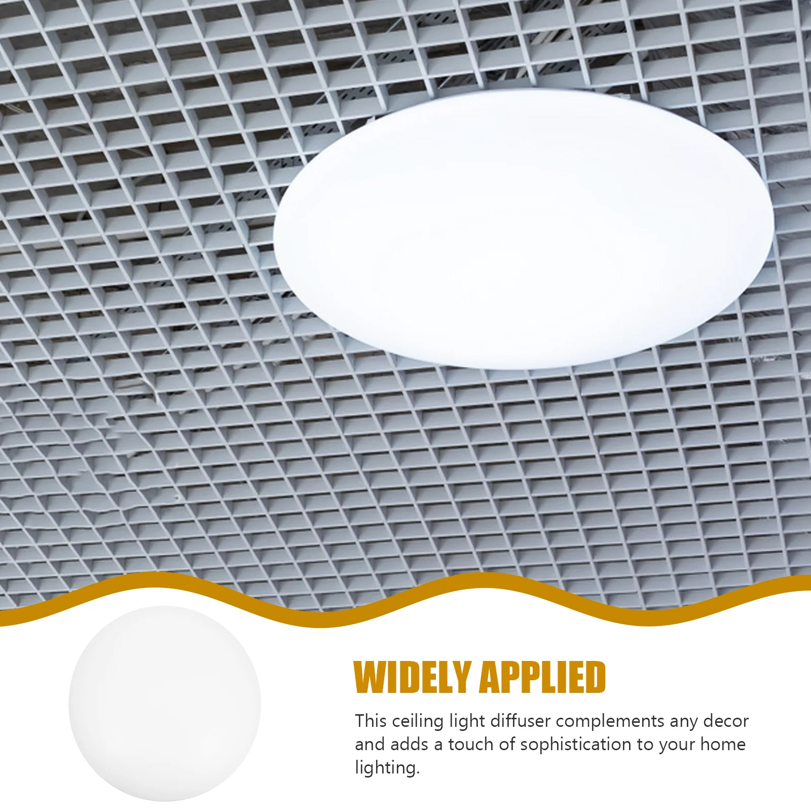 1pc copertura per plafoniera sostituzione paralume in plastica rotonda per camera da letto soggiorno studio copertura diffusore paralume lampada da soffitto