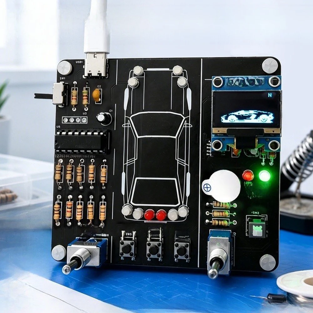 Automotive Electronic Control DIY Kit Soldering Practice Board For Car Learning And Hobbyist Training Tool