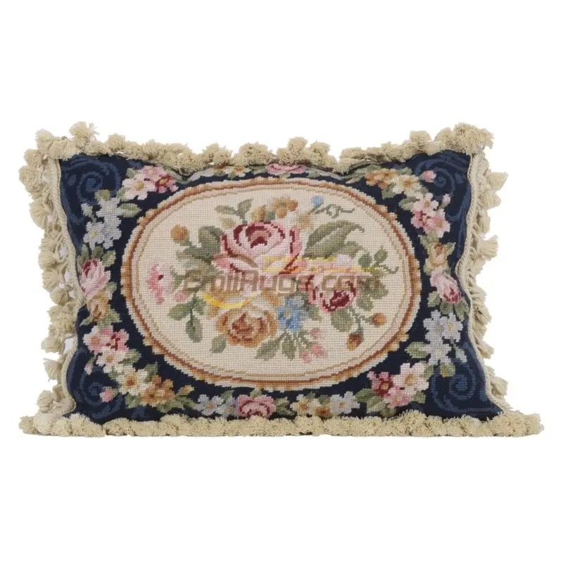 

Floss hold pillow pillow needlepoint national woven bedroom French Renaissance soft outfit the living room