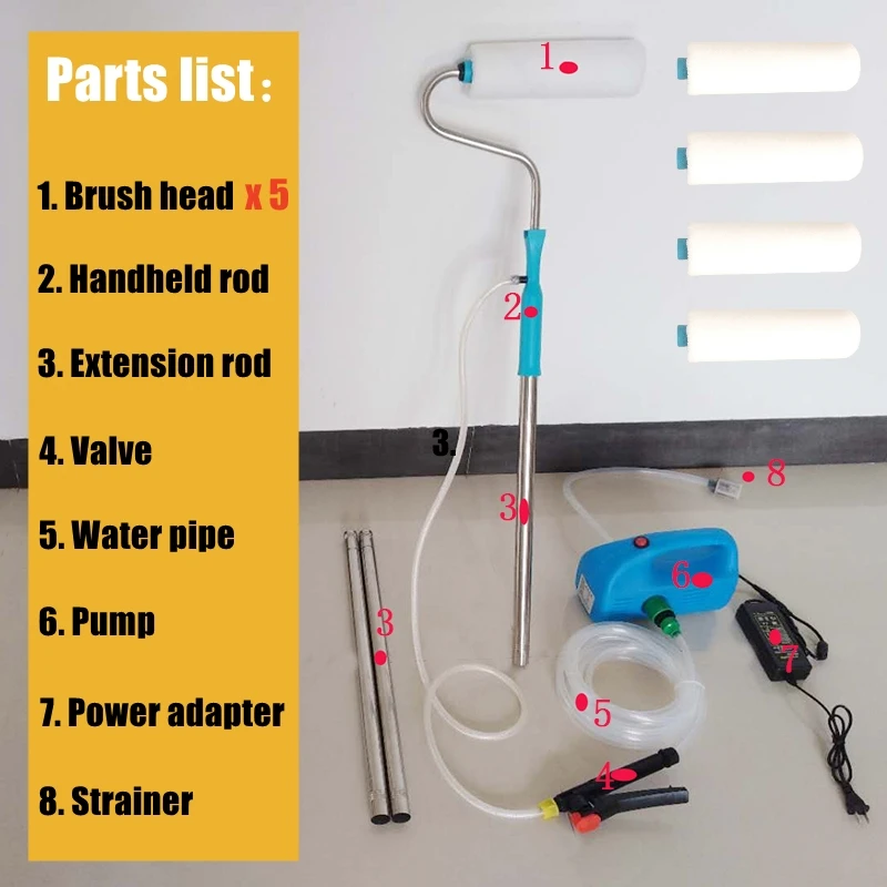 UNDEROOF-Automatic Paint Roller Coater, Self-Priming, Emulsion Self Brushing Tool, Telescopic Brush, Extended Printing