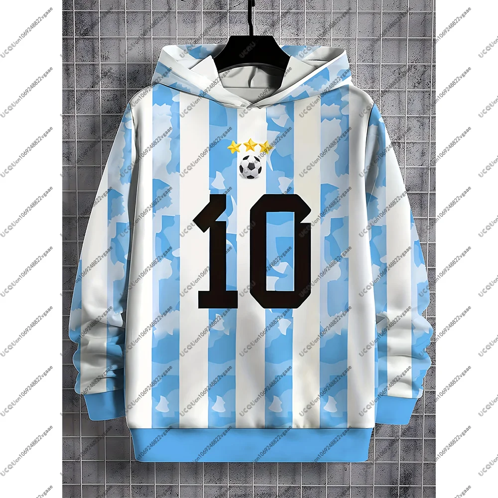 サッカーユニフォームTシャツ メンズ キッズ ギフト トップ サッカー カジュアル スポーツ スウェットシャツ パーカー Tシャツ トップス 秋 アウトドア プルオーバー 男の子 メッシ 10