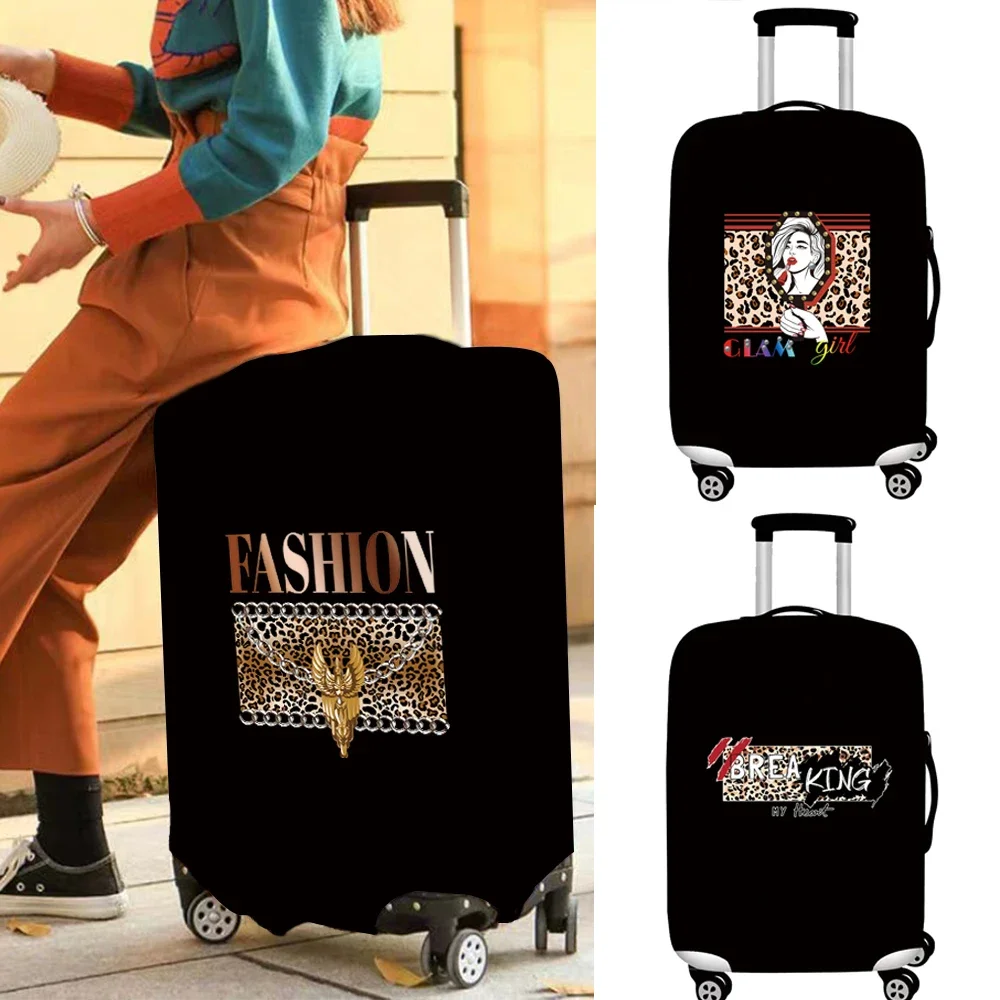 Suitcase Covers Luggage Protective Cover Suitcase Dust Wearresistant18-32 Size Leopard Series Protective Case Travel Accessories