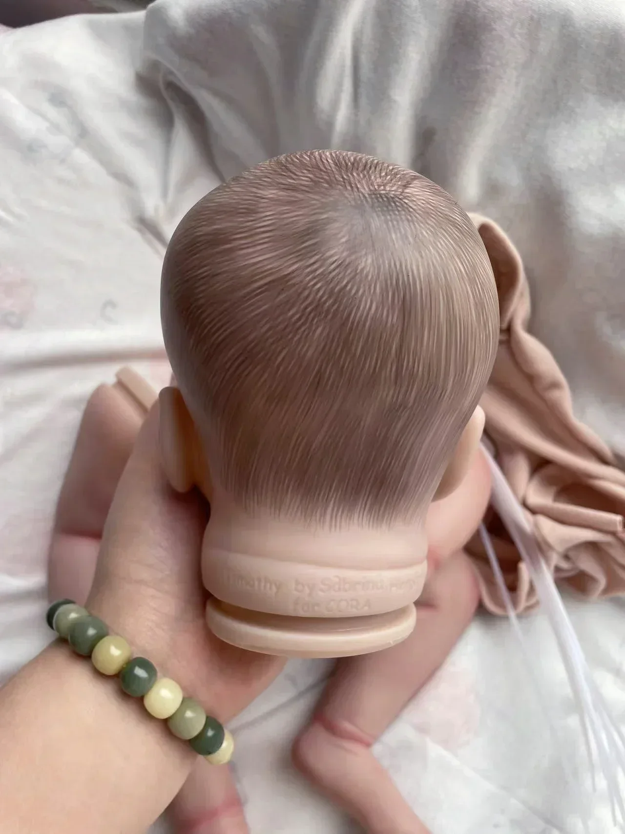ชุดตุ๊กตา Reborn ขนาด 21 นิ้ว แบบยังไม่เสร็จ ชุด DIY สำหรับทาสี พร้อมตัวตุ๊กตาและดวงตา muñeca kit reborn