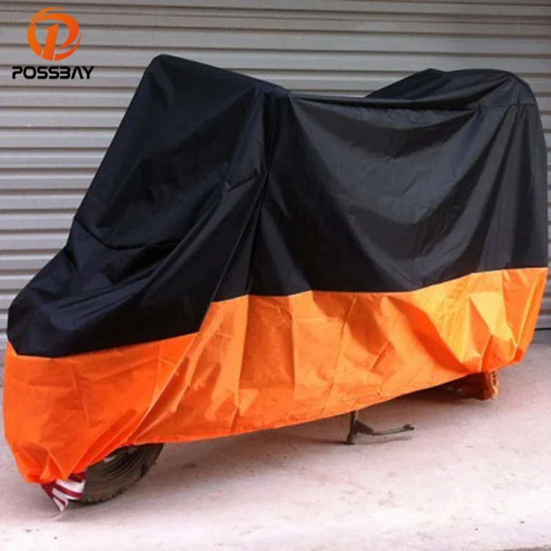 

POSSBAY All Sizes Motorcycle Covers Universal Dustproof Water proof Protective for Harley Honda Yamaha Suzuki Rain Protector