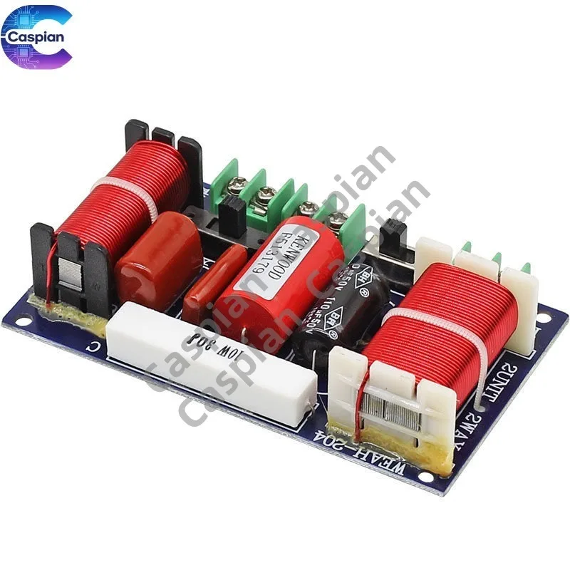 2 Way Speaker Crossover HiFi Audio Frequency Divider for Bookshelf Home Theater Sound System
