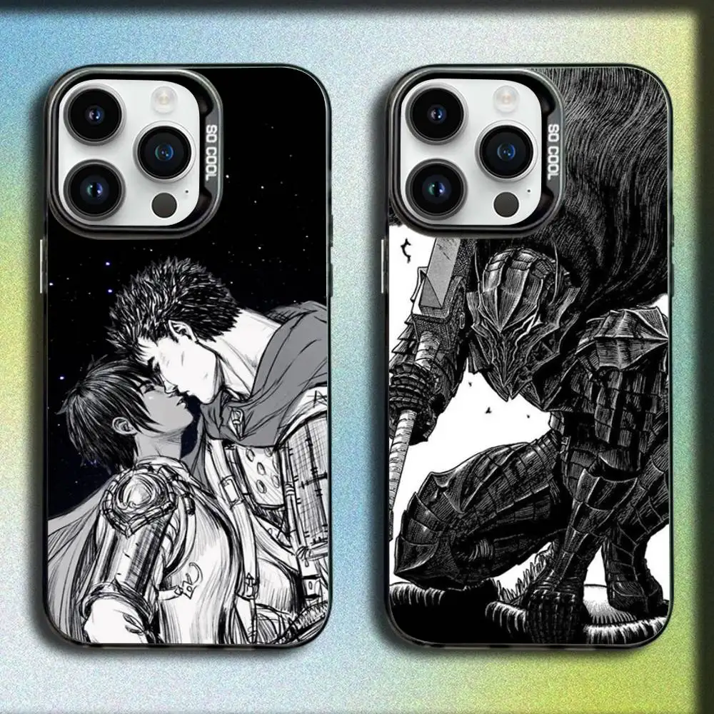 

Anime B-BerserkS Phone Case For iPhone 17,16,15,14,13,12,11,Pro,Max,Plus,E,SE4,Air,Mini Black IMD Box