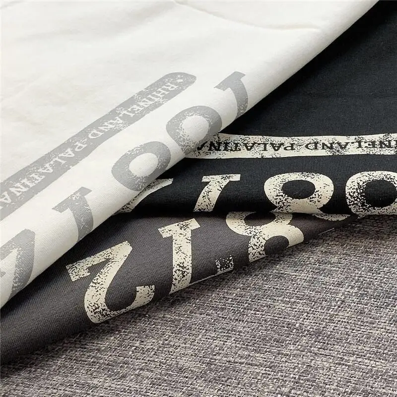 Short sleeve T-shirt men's fashion fashion brand letter printed shirt summer Korean slim half sleeve jacket