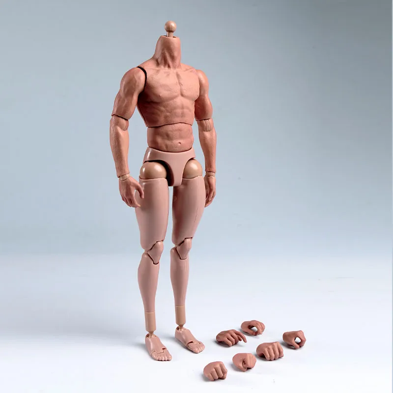 ZCtoys S001 1/6 Mannelijke Spier Lichaam met Hals 12 inch Super Flexibele Soldaat Action Figure Fit 1:6 Head Sculpt Op voorraad