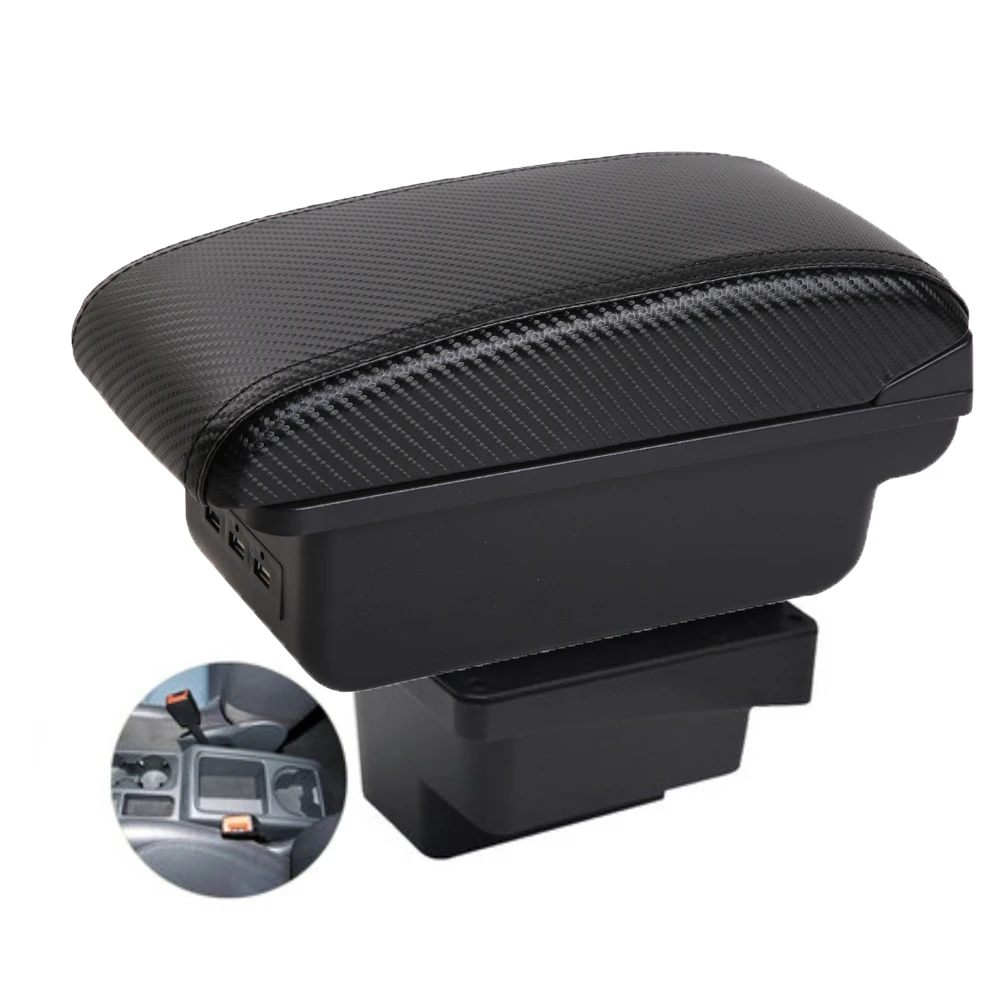 Car Tiguan Armrest box central console storage case driver elbow support rest arm view 2