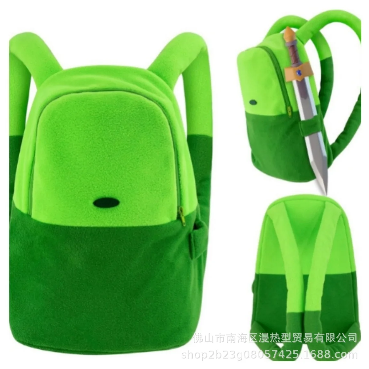 2025 NEW Kids Cute Anime Game Cosplay Backpack Green Bag Prop for Anime Costume Halloween Gift рюкзак mochilas para niñas bolsas