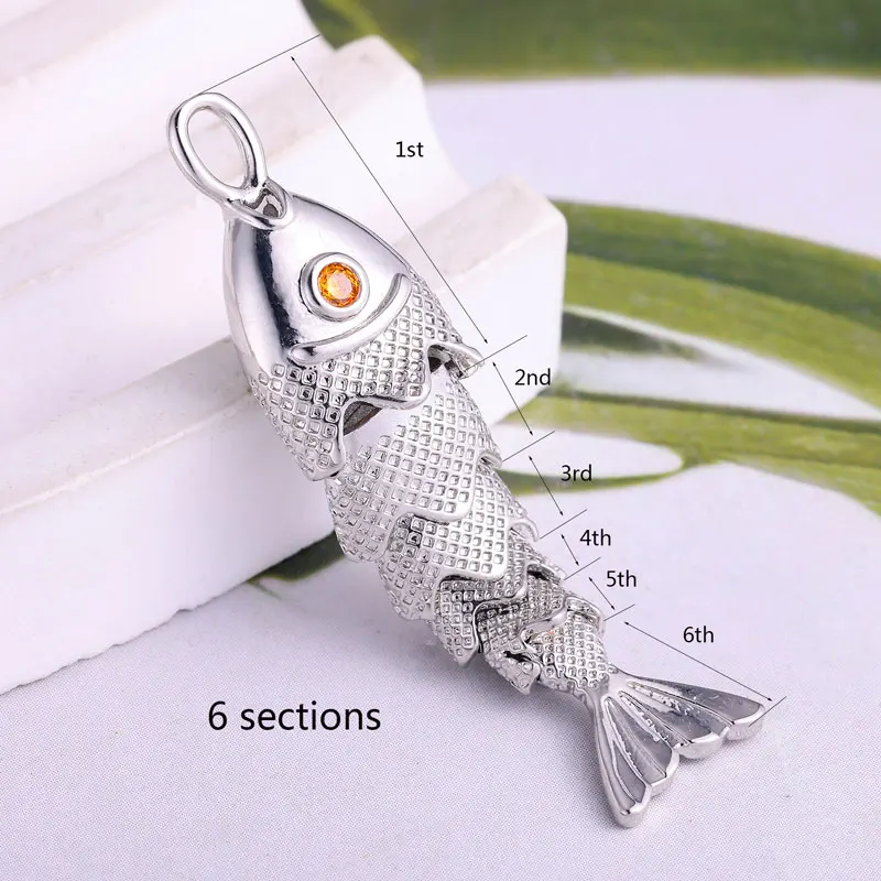 Juya Multiple Style Golden Fish Charms Zircon Eye Copper Fish Pendant For Jewelry Making DIY Necklaces Bracelets Accessories