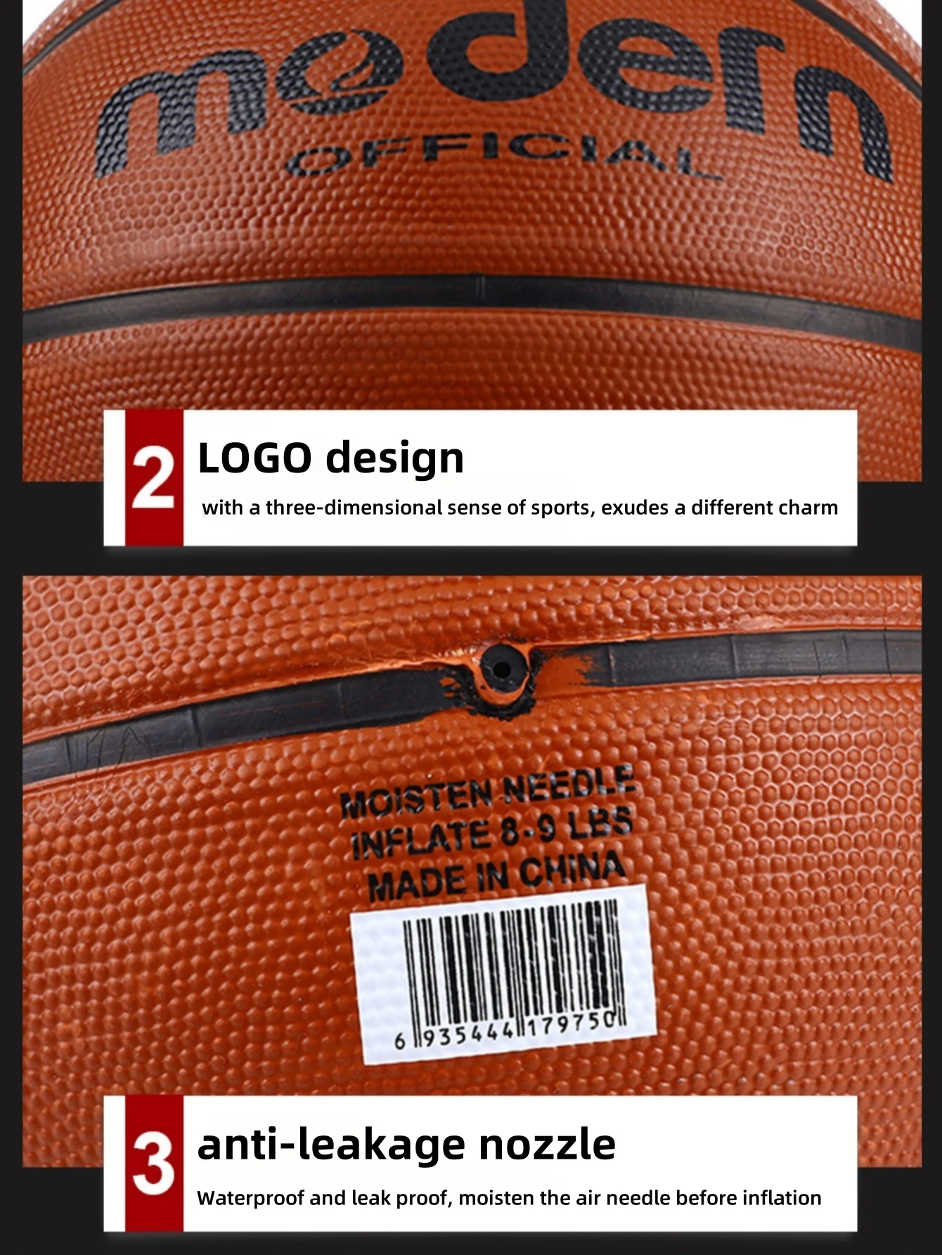 СОВРЕМЕННЫЙ тренировочный баскетбольный мяч, композитная кожа премиум-класса, баскетбольные мячи для дома и улицы — размер 7.