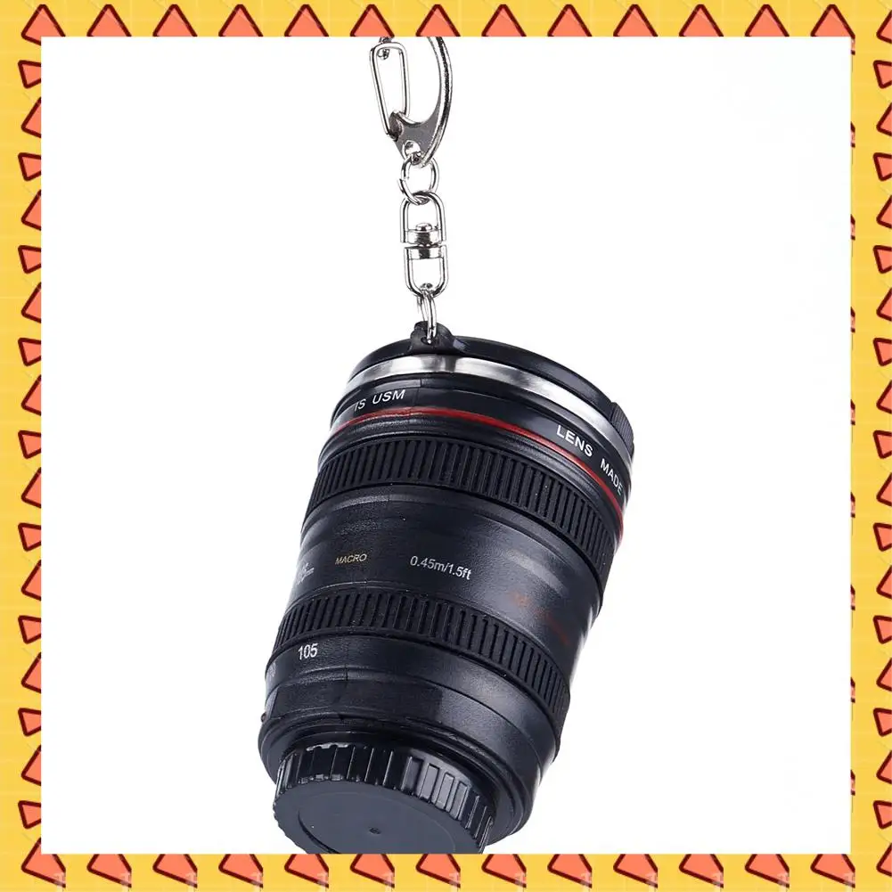 A008 2X Mini Camera Lens Stainless Steel Thermos Travel Mug, Perfect For Camping/ Hiking/ Hunting Outdoor Drinking