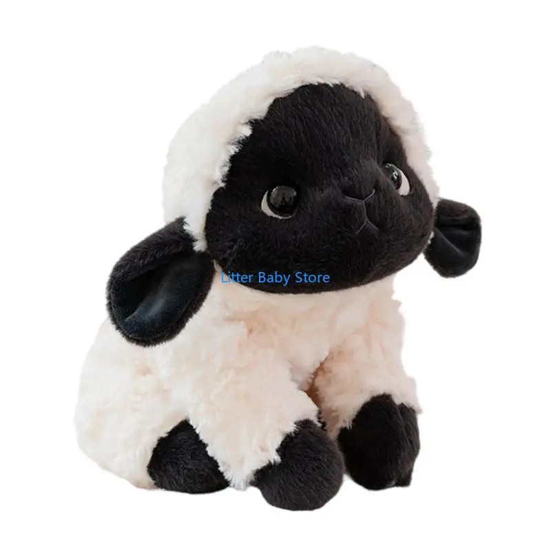 N80C Interactive Soft Lamb Plush Toy Cuddle Companion Kids Family Bonding Activity