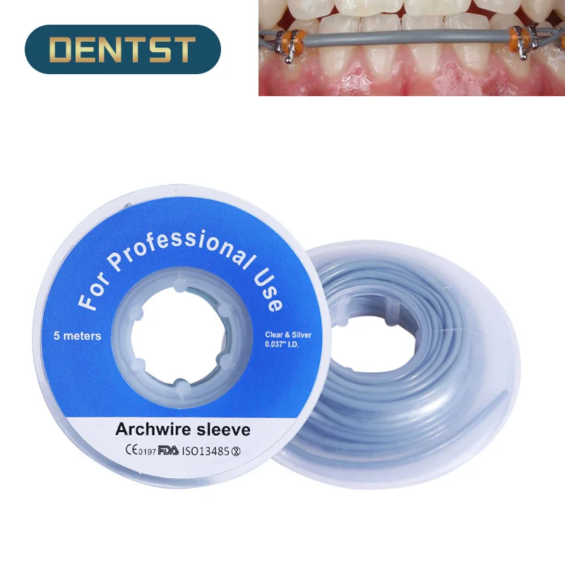 

1 Roll Orthodontic Archwire Elastic Protect Sleeve Dental Wire Sleeve Tubing Rotary Torsion Pad Rotation Wedges For Brackets