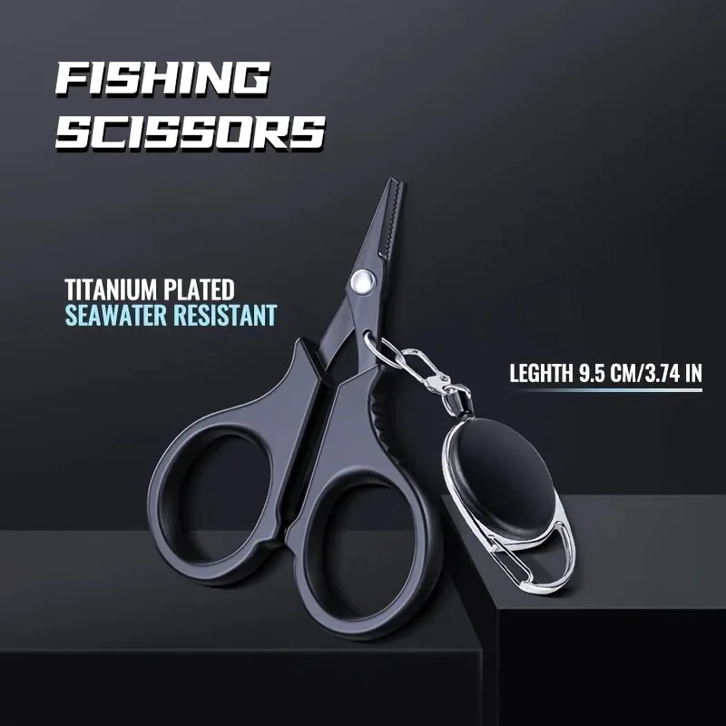 Stainless Steel Fishing Scissor Plier Cut PE Braid Line Cutter Plies Carp Fishing Accessories Tools