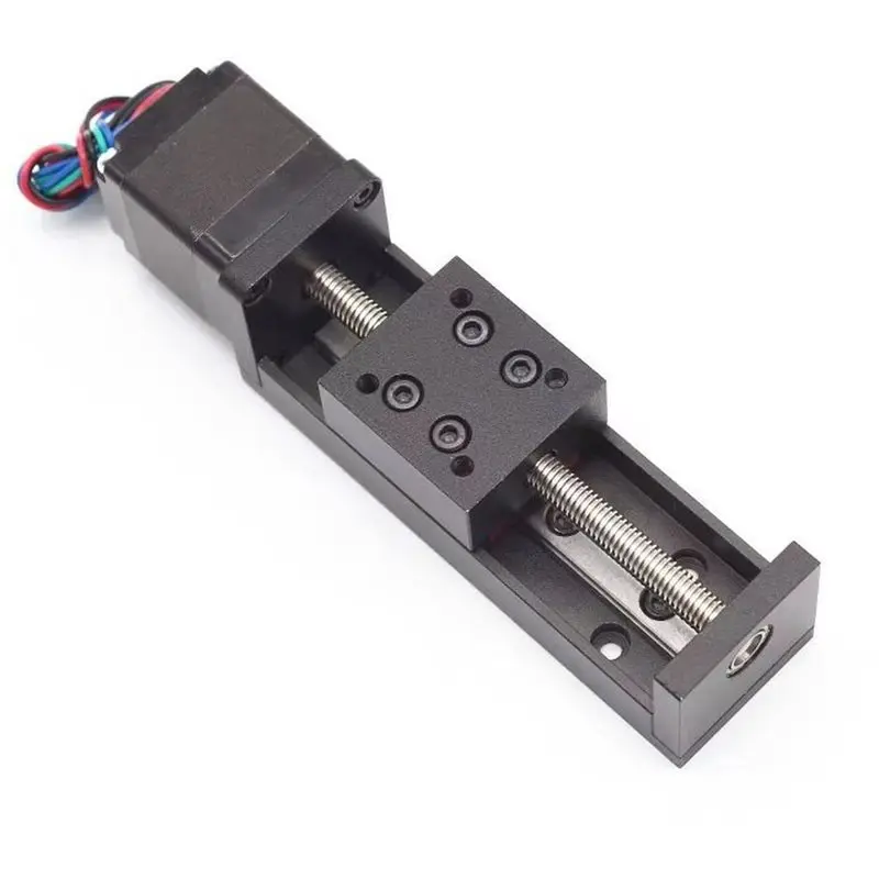 AB41-For Positioning CNC Sliding Table Rail 100MM T-Type Linear Stage Transport Guide Platform Stepper Motor