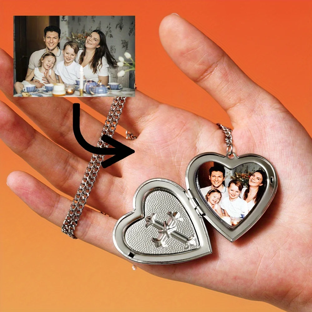 Custom acrylic name heart necklace, fashionable acrylic custom name heart necklace, a surprising jewelry gift for her, Mother's