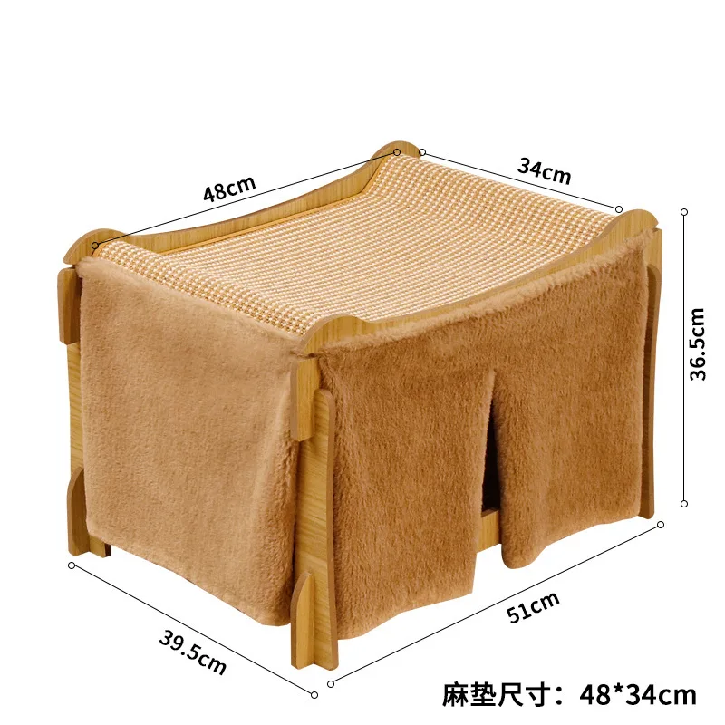 CXX cat nest cat scratching board is integrated, universal in all seasons, stacked on top and bottom bunk warm villa