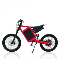 Buy 2 get 1(NEW DISCOUNT)  Hezzo 72V 5000W Electric Dirt Bike Powerful Stealth Bomber Ebike 30Ah Long Range Mini Offroad E-dirtb