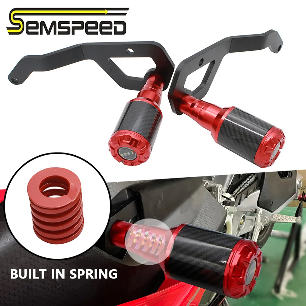 

Semspeed For Aprilia RS660 2020-2024 Carbon Fiber Frame Anti Crash Slider Body Protection Falling Protection Frame Slider Pads