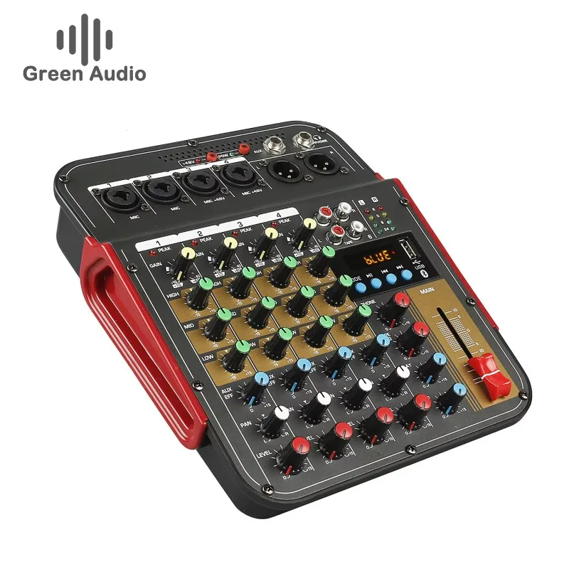GAX-MG6 Manufacturer 6 Channel Mixer Band Recording Performance with USB MP3 Audio Mixer