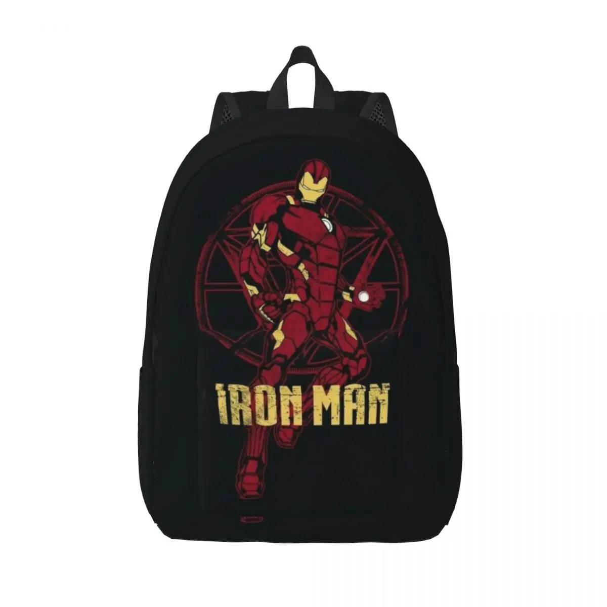 Custom Wallpapers Iron Man Canvas Backpack Men Women Casual Bookbag for College School Superhero Bags