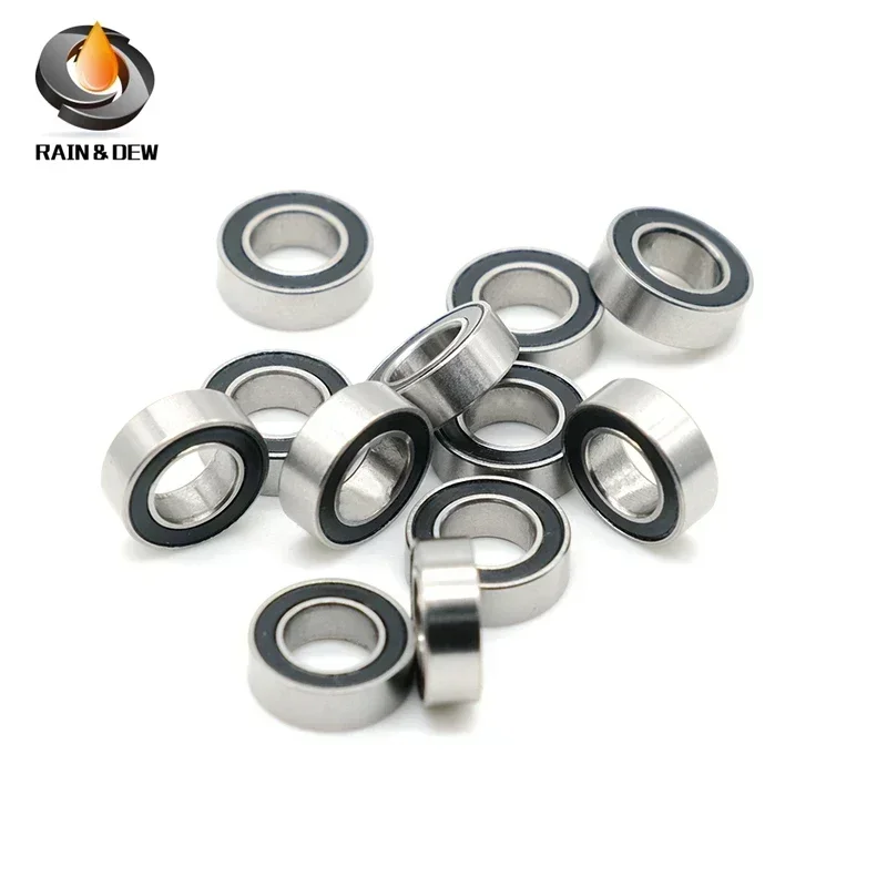 10PCS MR125RS Ball Bearings 5x12x4 mm ABEC-7 Hobby Electric RC Car Truck MR125RS 2RS Bearing MR125-2RS Black Sealed