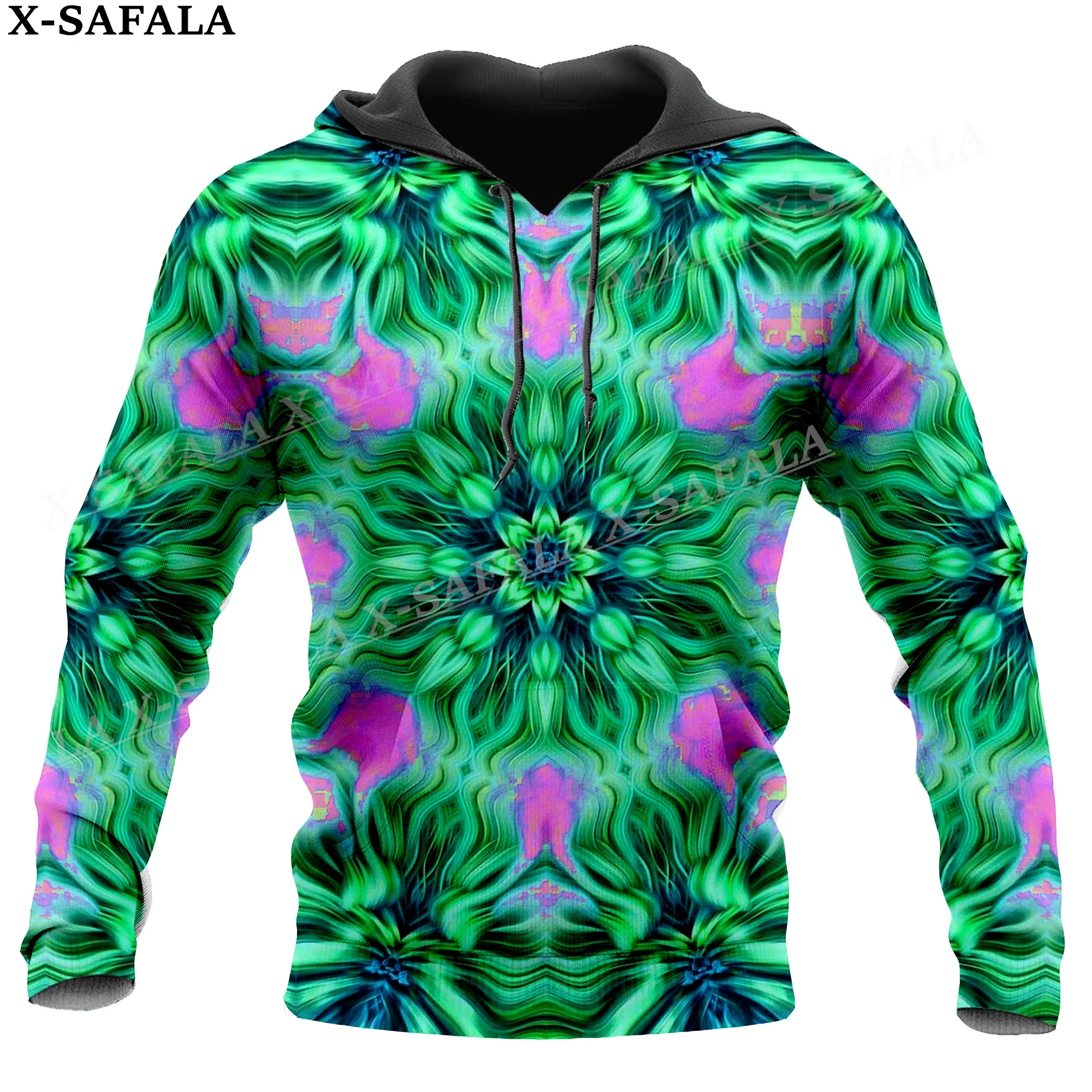 

Hippie Psychedelic Colorful Trippy 3D Print Hoodie Man Women Pullover Sweatshirt Hooded Jersey Coat Tracksuits-8