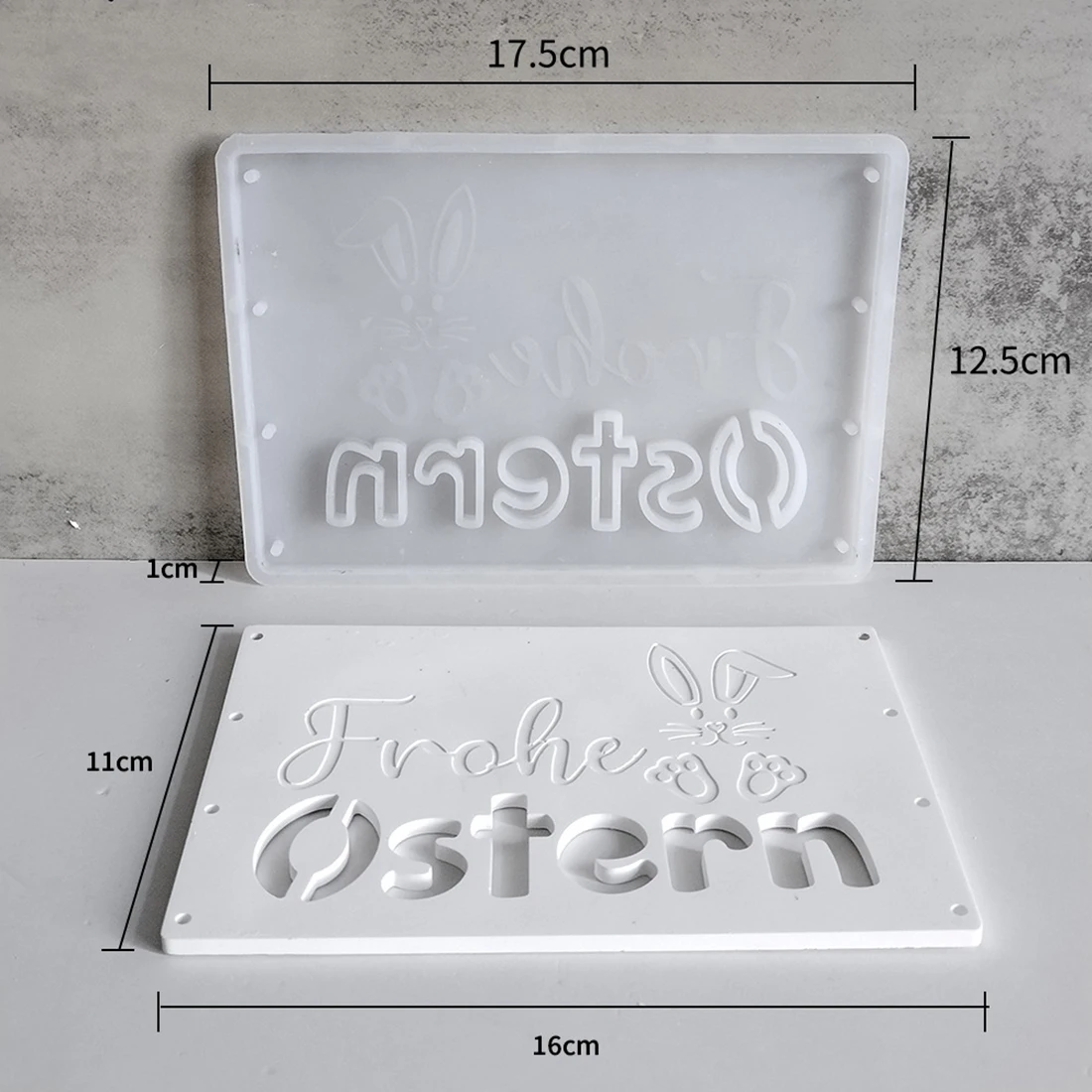 DIY Easter Gypsum Gift Box Silicone Mold panel Rabbit Birthday Cake Heart Handmade Cash Gift cards Plaster Mold Home Decoration