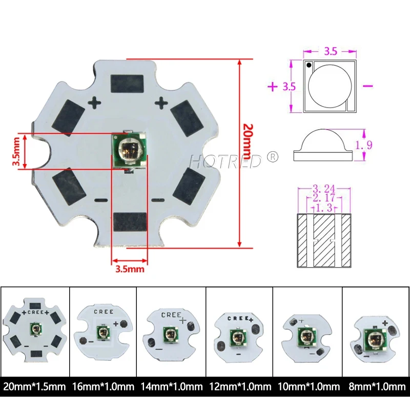 Wysoka dioda LED dużej mocy Chip IR 730Nm 850Nm 940nm 3W 3535 LED koraliki emiter światło podczerwone promieniowanie żarówka laserowa latarka Night