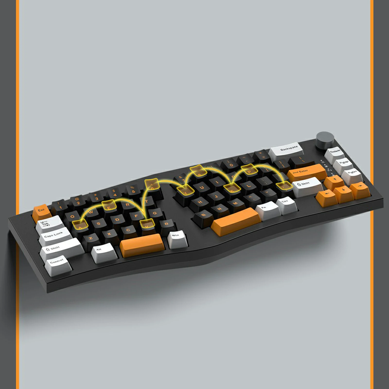 FEKER-Teclado mecánico con cable USB Alice 80, dispositivo de intercambio en caliente, ergonómico, para ordenador portátil, PC, 68 teclas