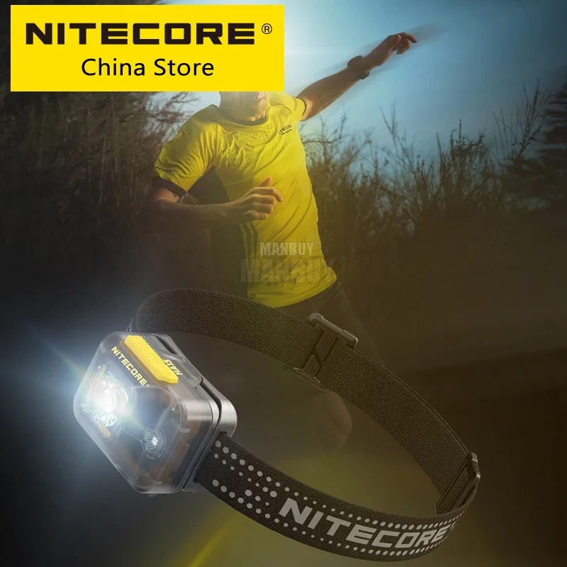 Imagem -06 - Nitecore-dual Beam Led Farol Recarregável Li-ion Battery Multipurpose Outdoor Camping Caminhadas Treinamento Run Ha13 Mais Hlb1300 Venda