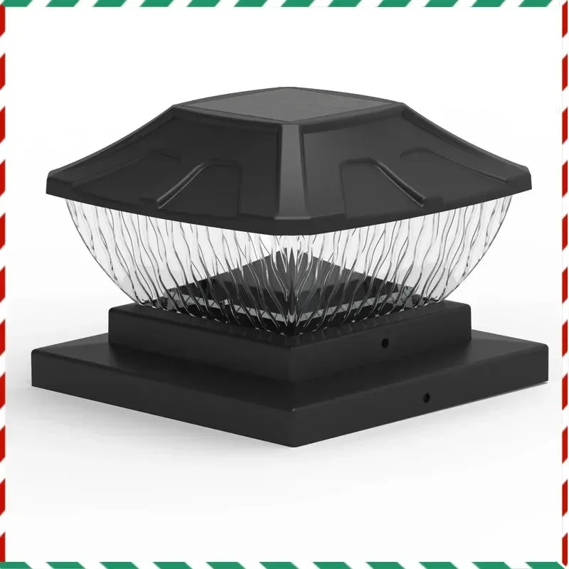 

Modern Solar Column Fixture Light 8LED Waterproof Outdoor Lighting for Courtyard Landscape Balcony Garden Patio Home Party Decor