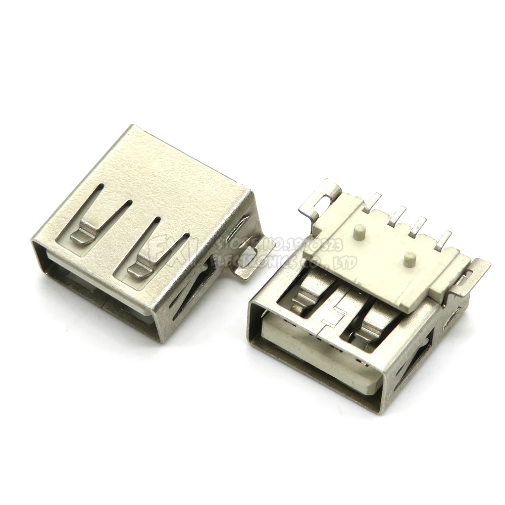 5PCS USB Type A Standard Port Female Male Solder Jacks Connector PCB Socket USB-A type USB-AF AF