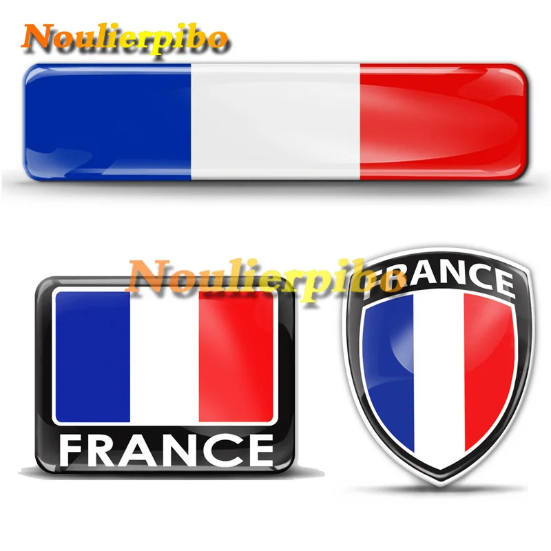 

Personalized Car Stickers French Flag National Vinyl Decal 3D Gel Silicone Decals Car Motorcycle Laptop Phone Decal