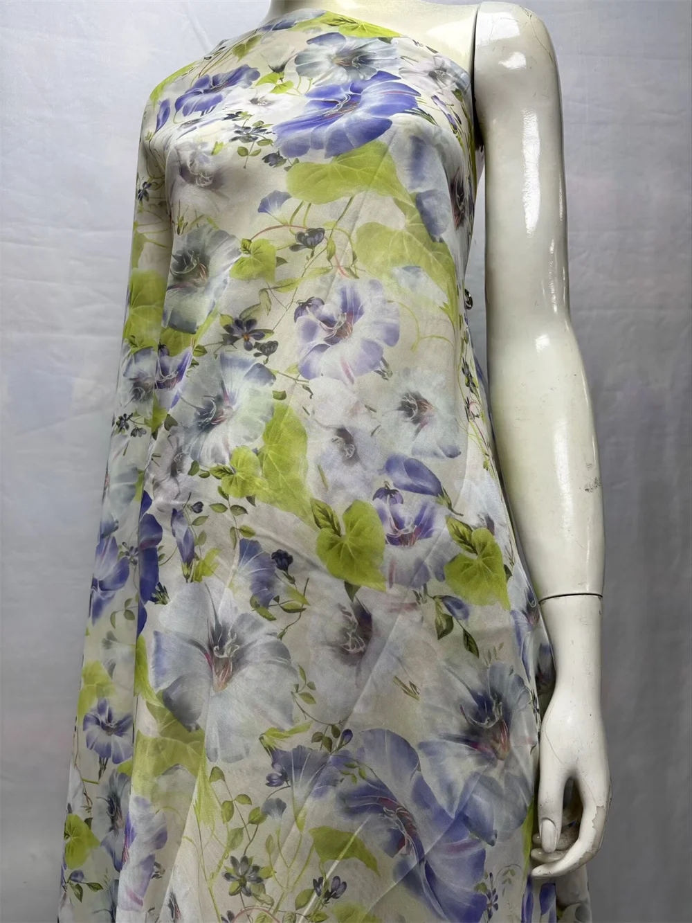 

5 ярдов шелковая вуаль кружевная ткань с принтом африканский нигерийский тюль вискоза ткань шарф для женщин шитье