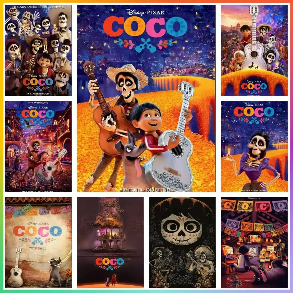 أفلام الرسوم المتحركة كوكو العنصر الاصطناعي الصليب 5d الماس اللوحة غرزة فسيفساء الفن غرفة ديكور حديقة المنزل مجموعة جديدة الكبار #1