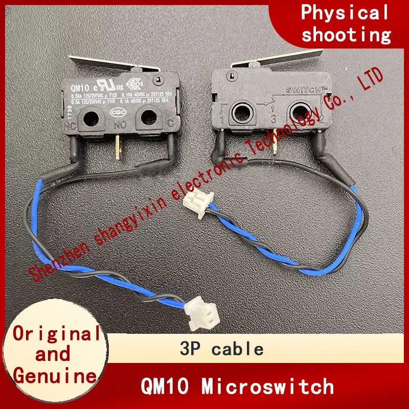 Original genuine QM10 microswitch limit detection Reset Touch the key gold contact button 3 Pin strap cable