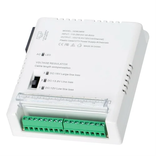 Imagen 2 del producto Fuente de alimentación para cámara VVNB-CCTV, fuente de alimentación de distribución, entrada de 90V-264VAC a salida de 12V-13,8-15VDC