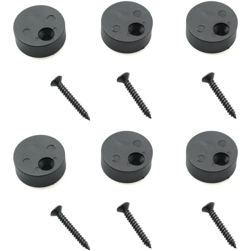 6PCS Disc Block Schiebe Scheune Tür Hardware Anti Jump Teile Einstellbare Stopper Pad Track