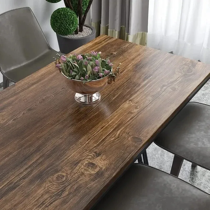 Vintage Wood Grain Self-Adhesive Removable Waterproof Wallpaper Peel and Stick Wallpaper Room Backdrop Furniture Wall Sticker