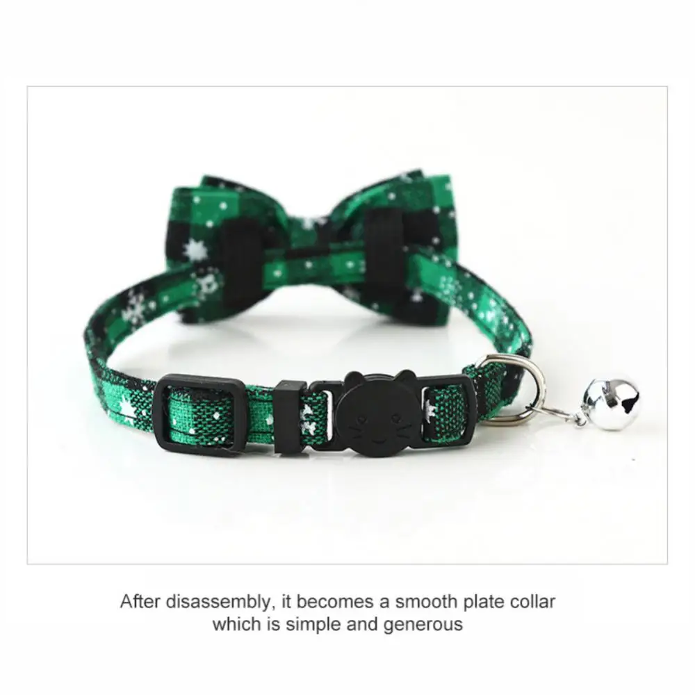 Pet Collar Perfect Accessory For Christmas Suitable For Both Cats And Dogs Festive Popular Easy To Adjust Limited Edition Bow